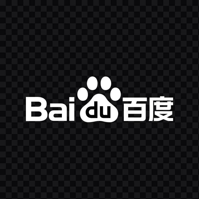 Baidu white logo SVG