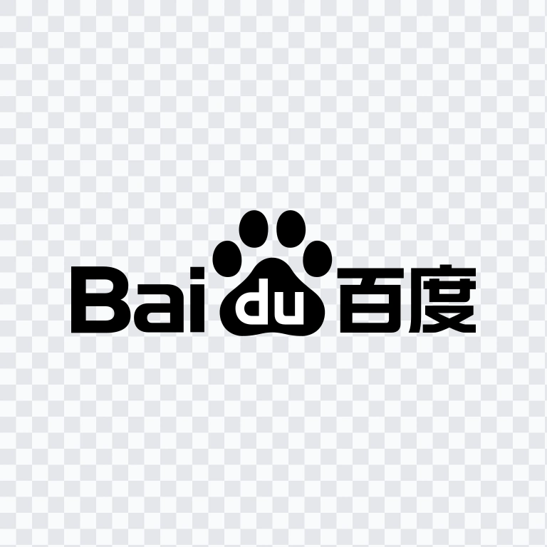 Baidu black logo SVG