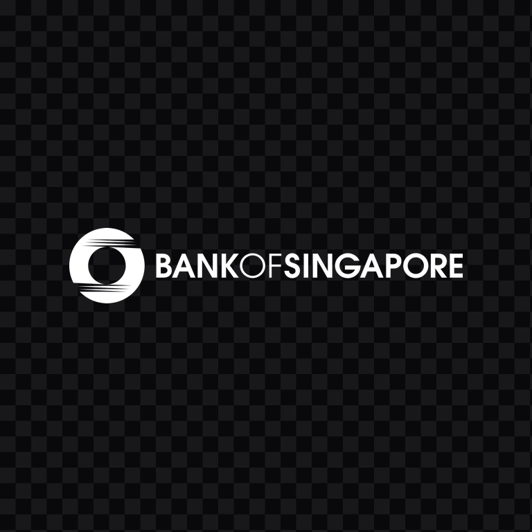 Bank of Singapore white logo PNG