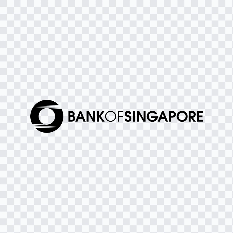 Bank of Singapore black logo PNG