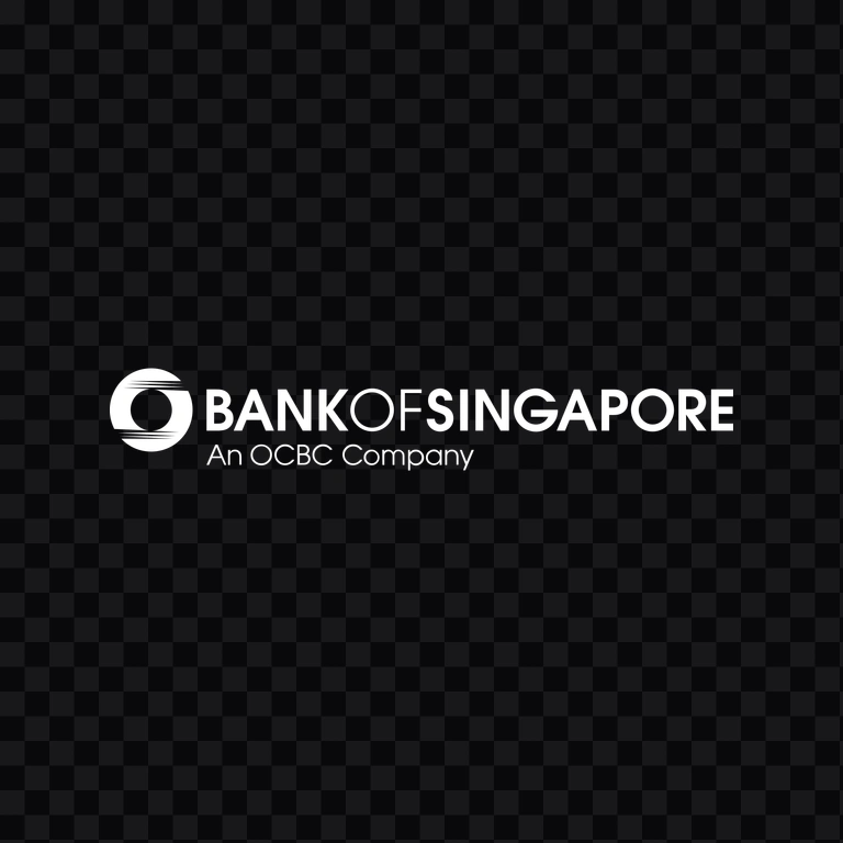 Bank of Singapore white logo PNG