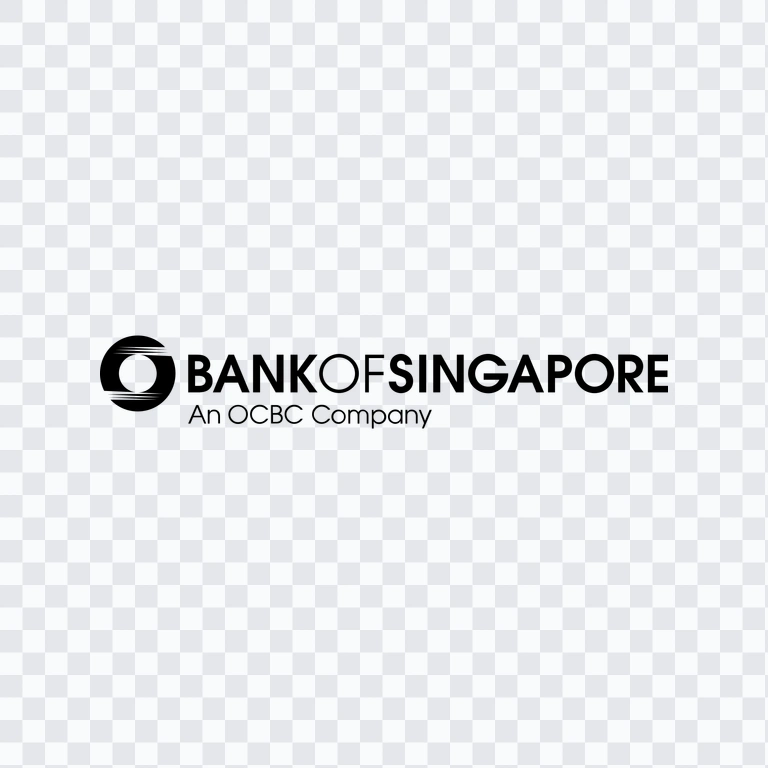 Bank of Singapore black logo PNG
