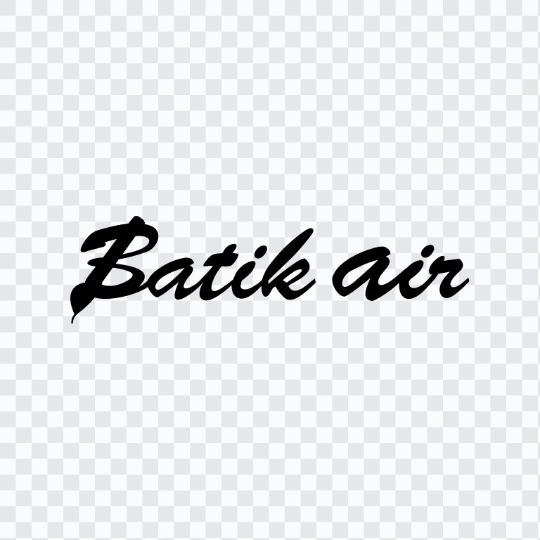 Batik Air black logo SVG