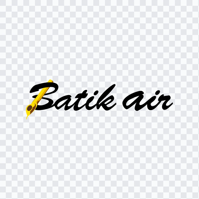logo Batik Air hitam SVG