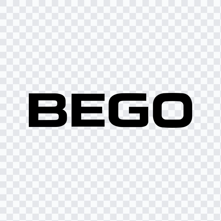 wordmark BEGO Horizontal hitam SVG