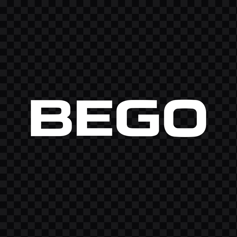 wordmark BEGO Horizontal putih SVG