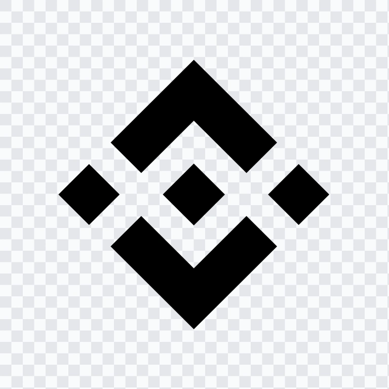 ikon Binance hitam SVG