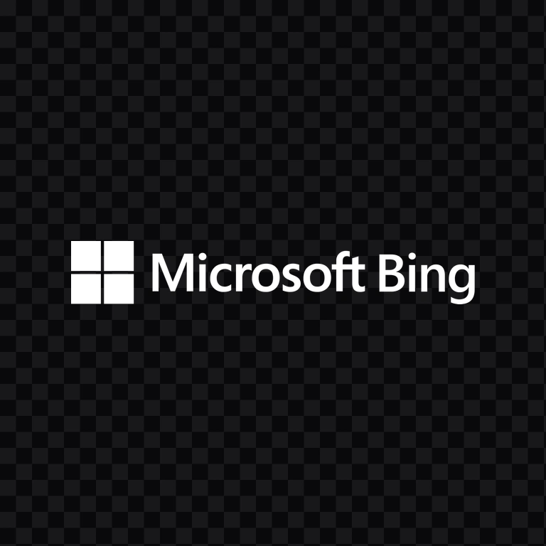 Bing white logo PNG