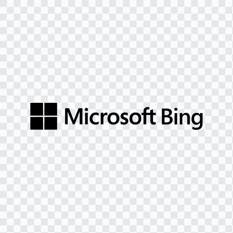 Bing black logo PNG