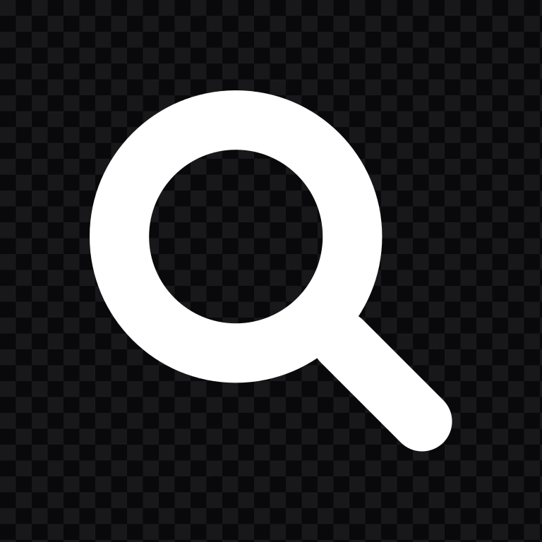 Bing white icon PNG