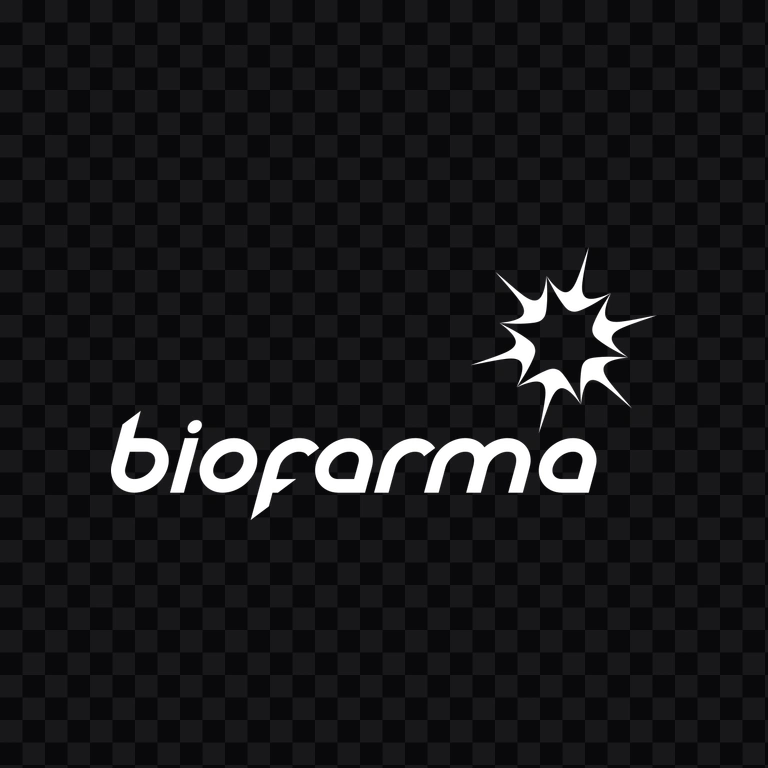 Bio Farma white logo PNG
