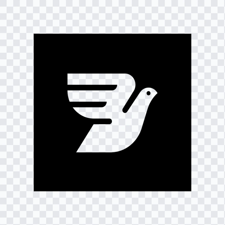 Bird black icon SVG