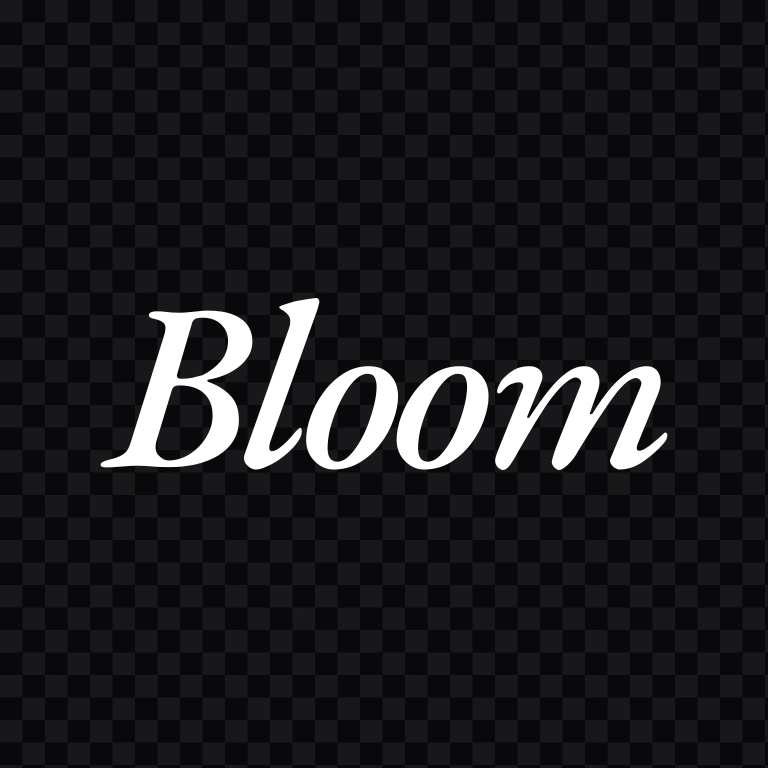 Bloom white wordmark SVG