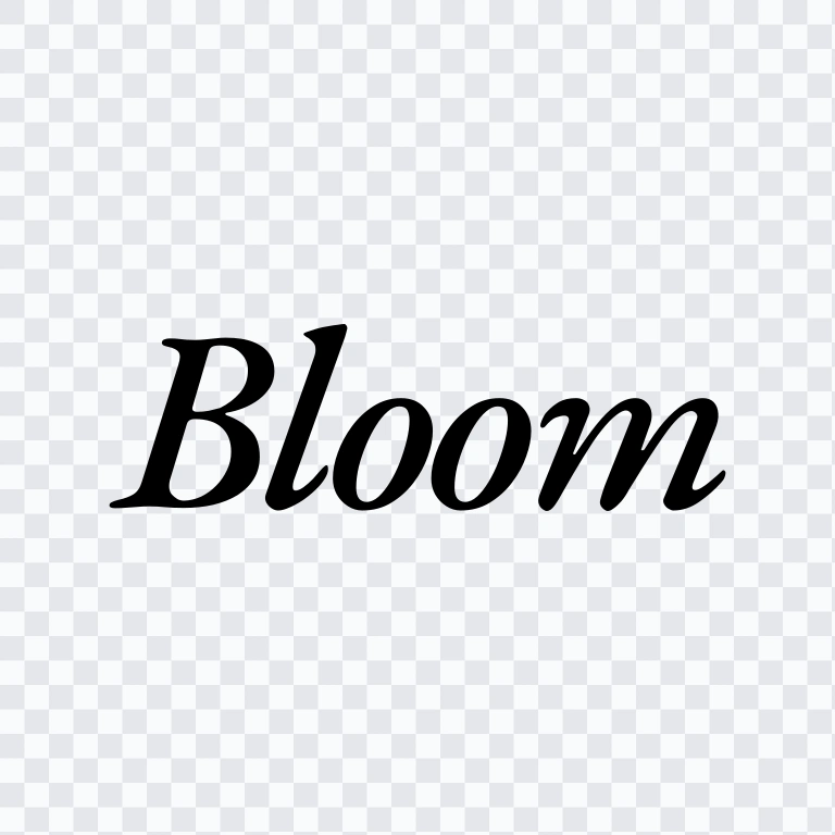Bloom black wordmark SVG