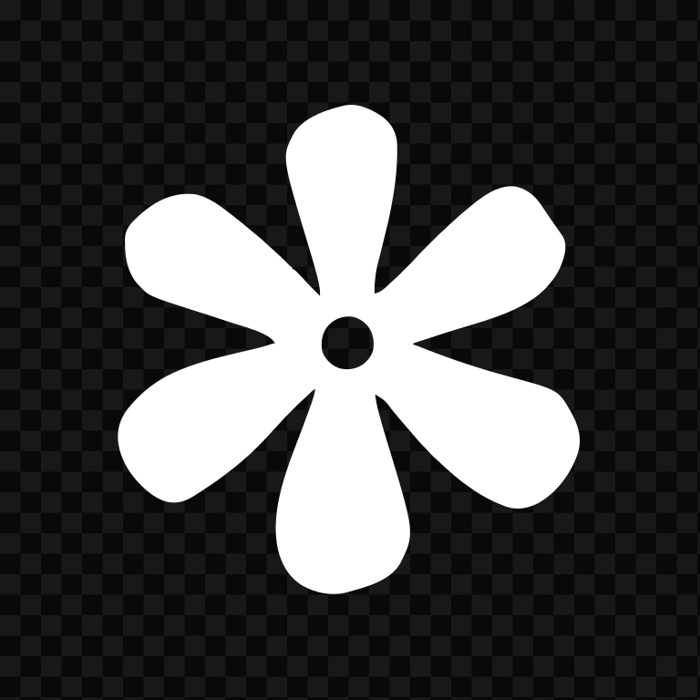 Bloom white icon SVG