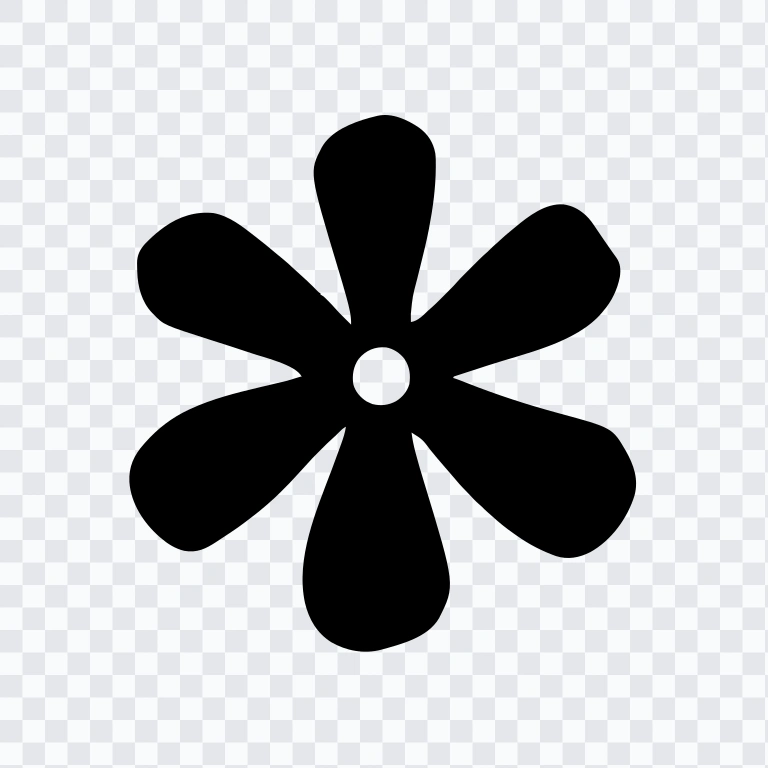 Bloom black icon SVG