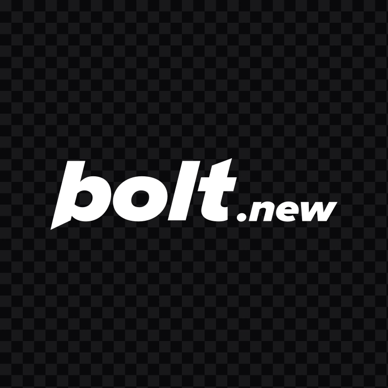 logo Bolt.new putih SVG