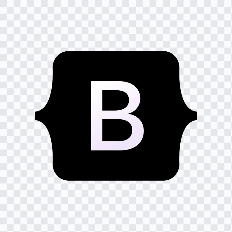 logo Bootstrap hitam SVG