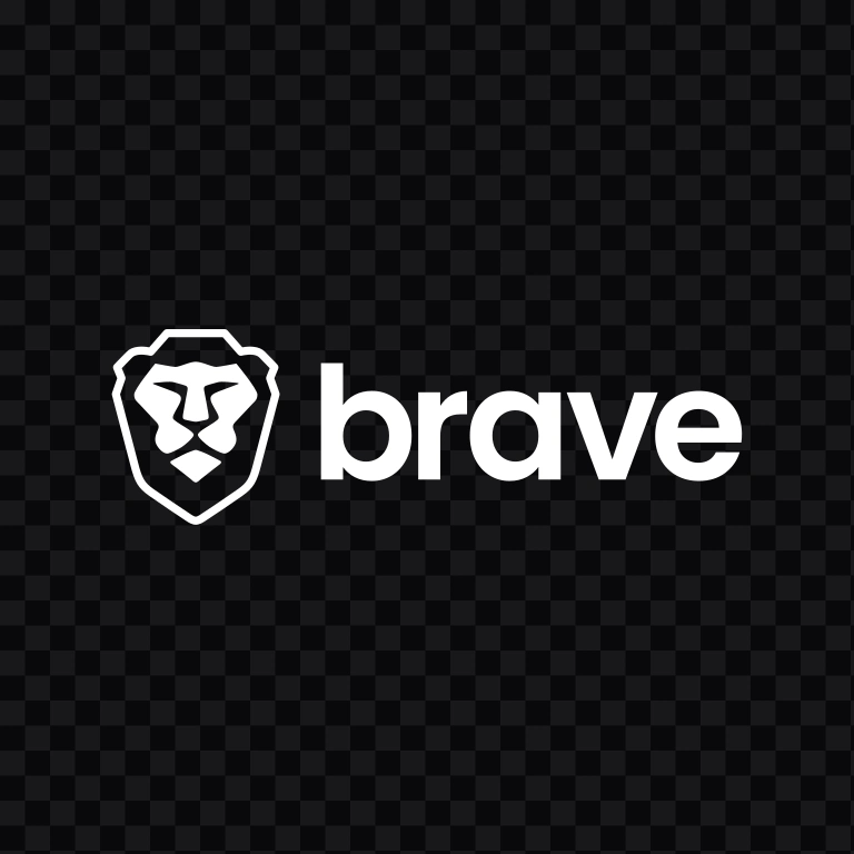 Brave white logo SVG