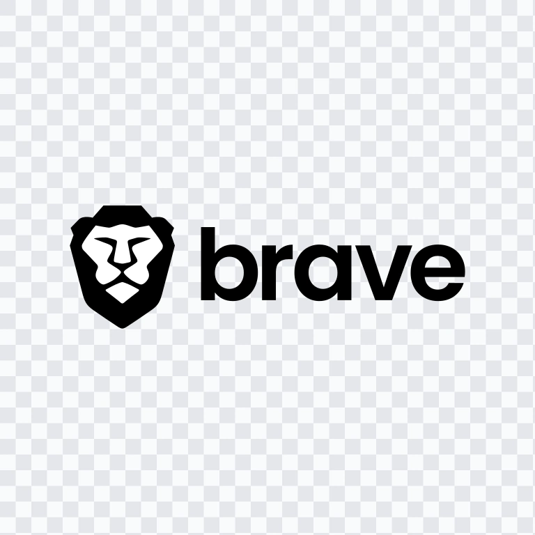 Brave black logo SVG