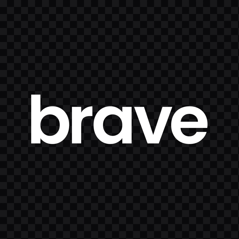 Brave white wordmark SVG