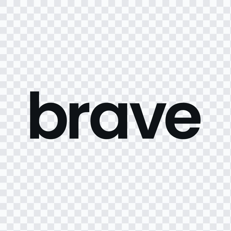 Brave black wordmark SVG