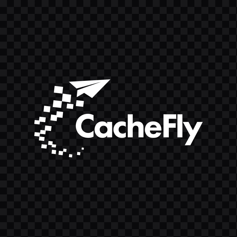 CacheFly white logo SVG