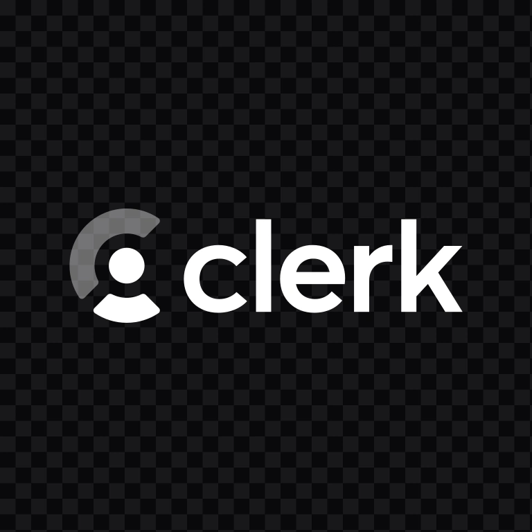 Clerk Horizontal light logo SVG