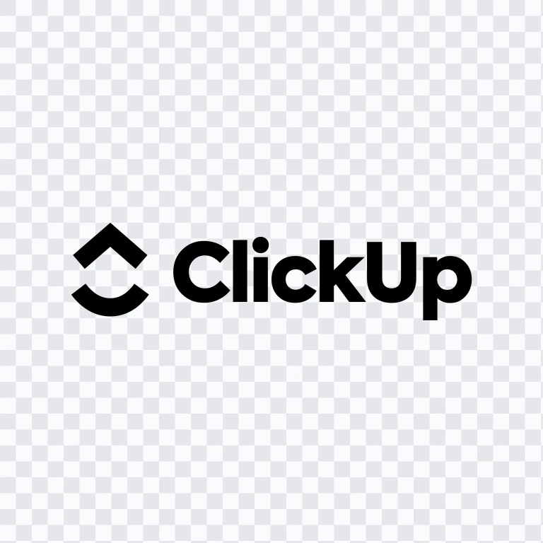 ClickUp black logo SVG