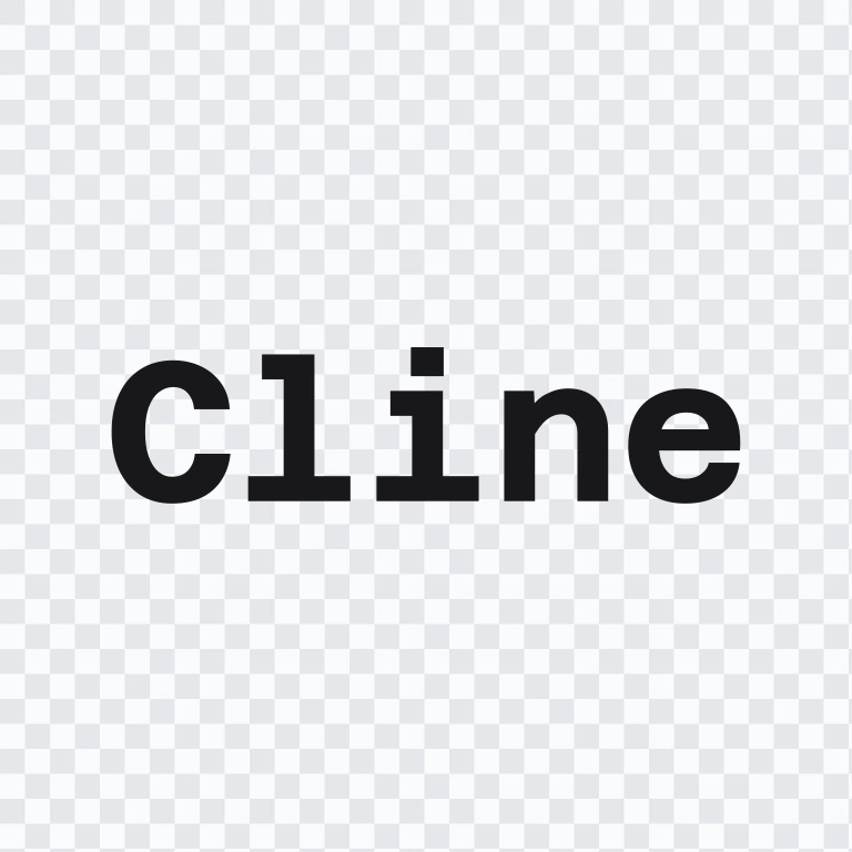 wordmark Cline hitam SVG