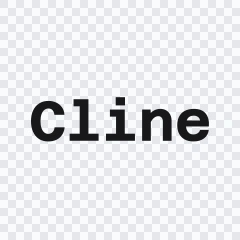 Cline black wordmark SVG