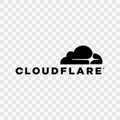 Cloudflare black logo SVG