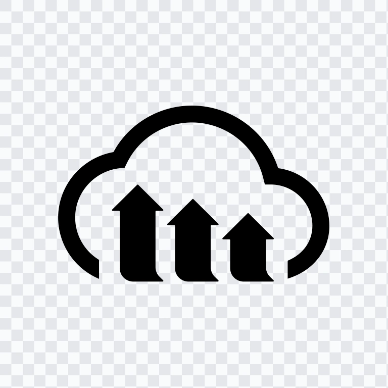 ikon Cloudinary hitam SVG