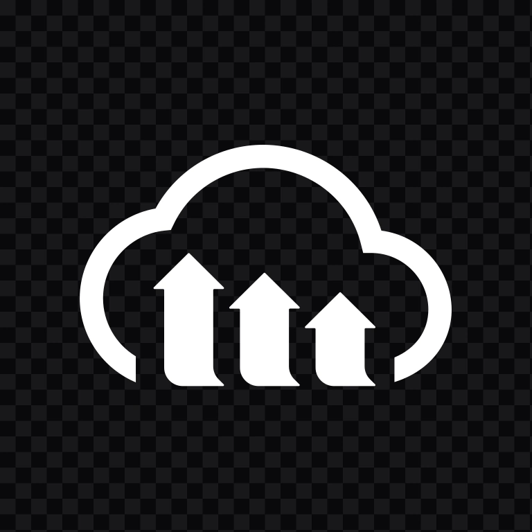 ikon Cloudinary putih SVG