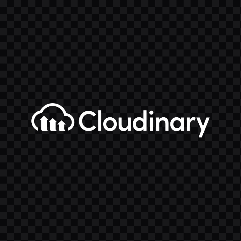 logo Cloudinary putih SVG