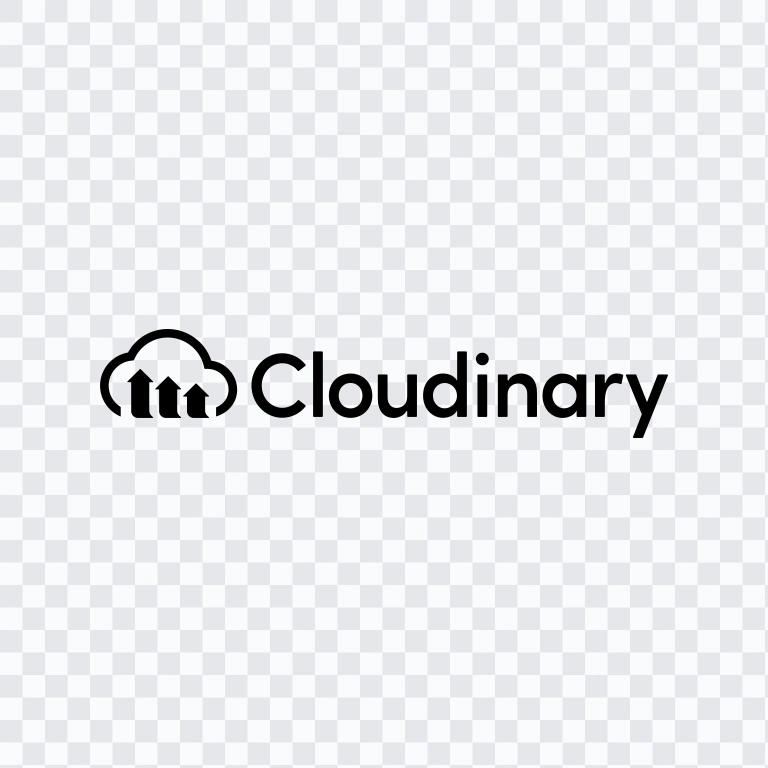 logo Cloudinary hitam SVG