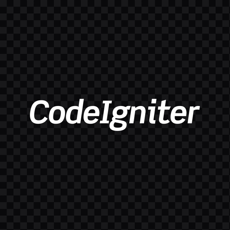 CodeIgniter white wordmark SVG