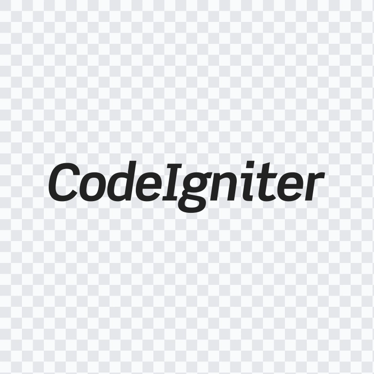 CodeIgniter black wordmark SVG