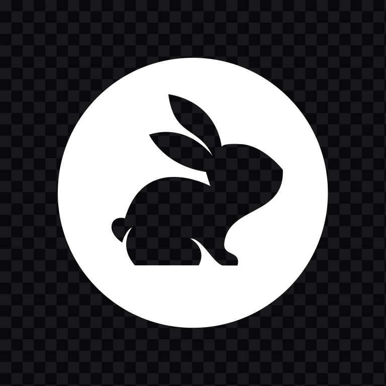 ikon CodeRabbit putih SVG