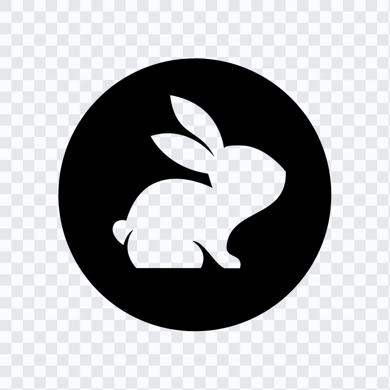 ikon CodeRabbit hitam SVG