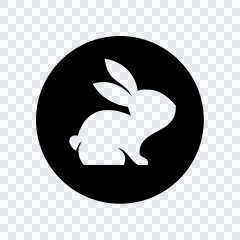 CodeRabbit black icon SVG