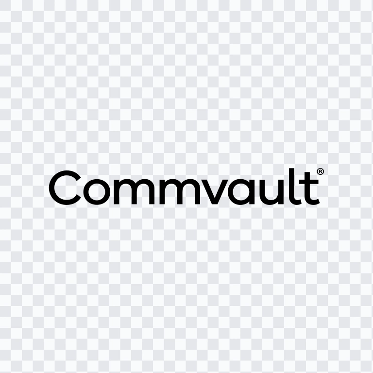 Commvault black wordmark SVG