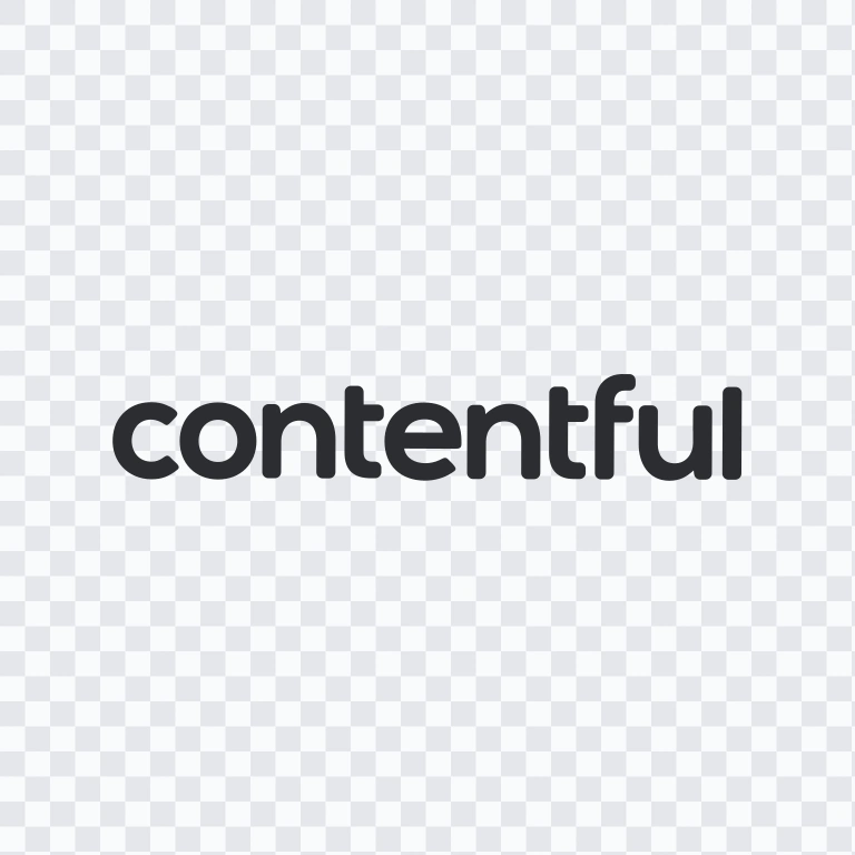 Contentful black wordmark SVG