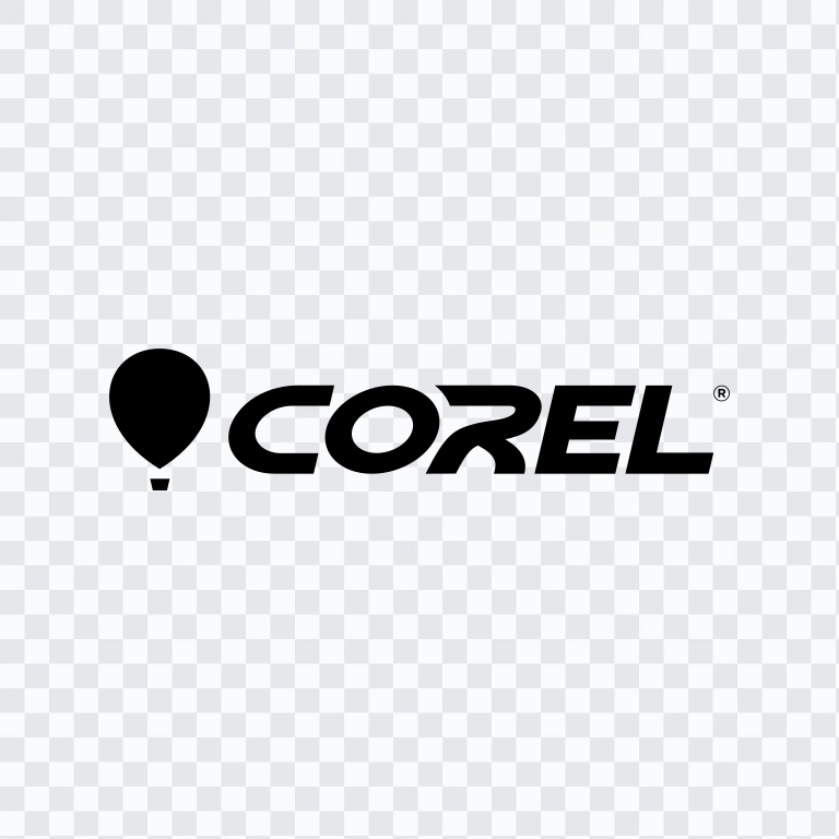 Corel black logo SVG