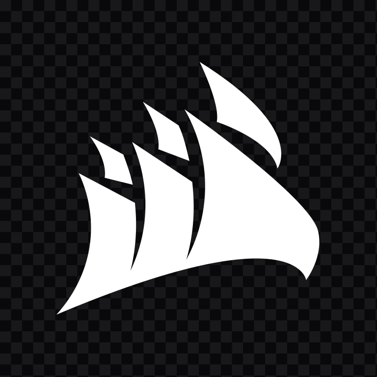 Corsair white icon SVG