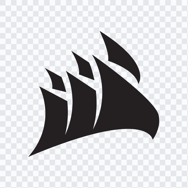Corsair black icon SVG