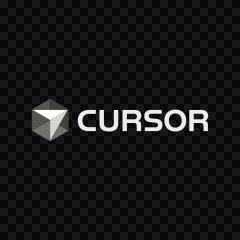 logo Cursor putih SVG
