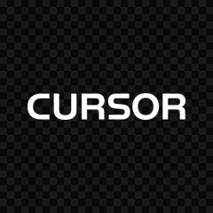 wordmark Cursor putih PNG