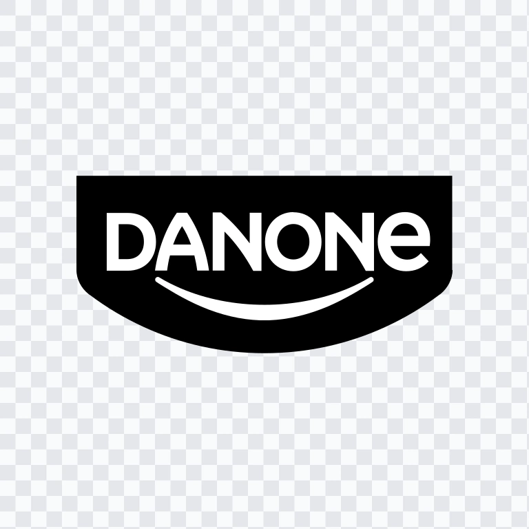 Danone black logo SVG