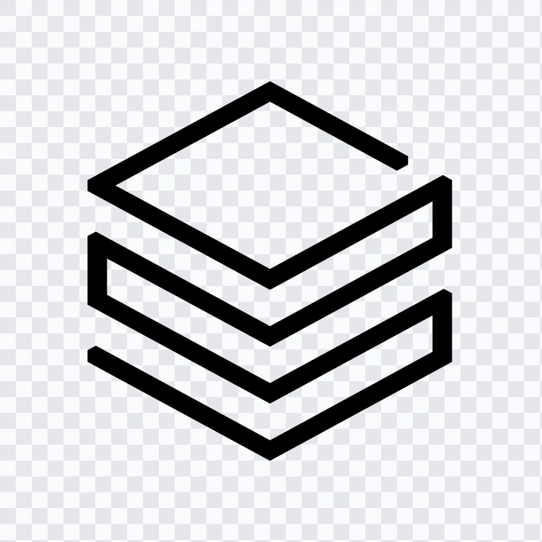 Databricks black icon SVG